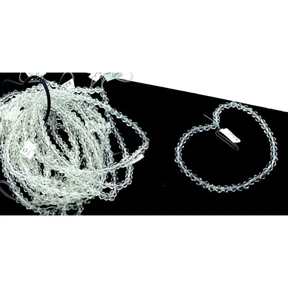 Wild Things Beads Bicone 5x5mm Bead Faceted Clear Jewelry - Picture 2 of 2